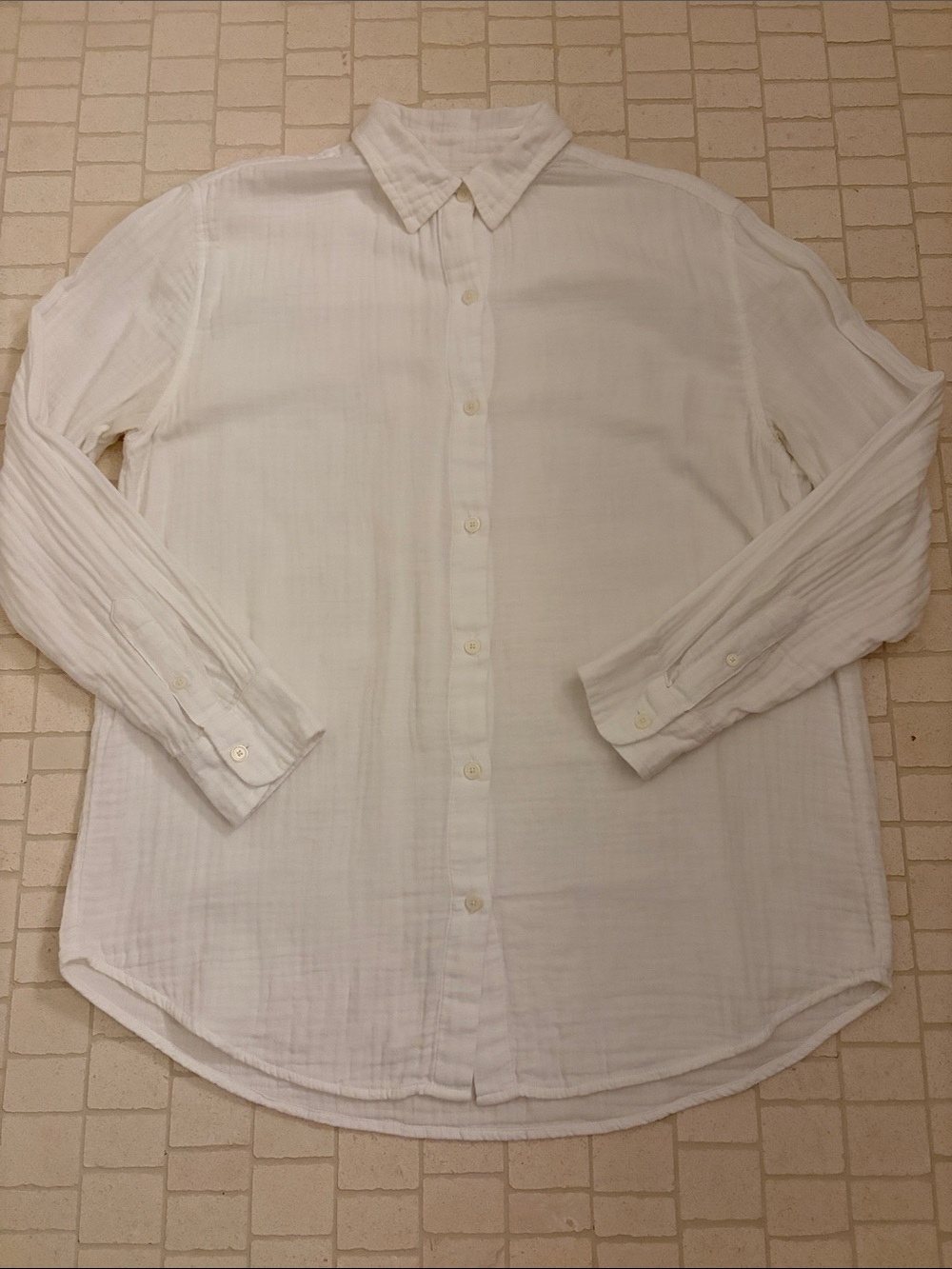 Aritzia Wilfred free cotton button up shirt